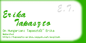 erika tapaszto business card
